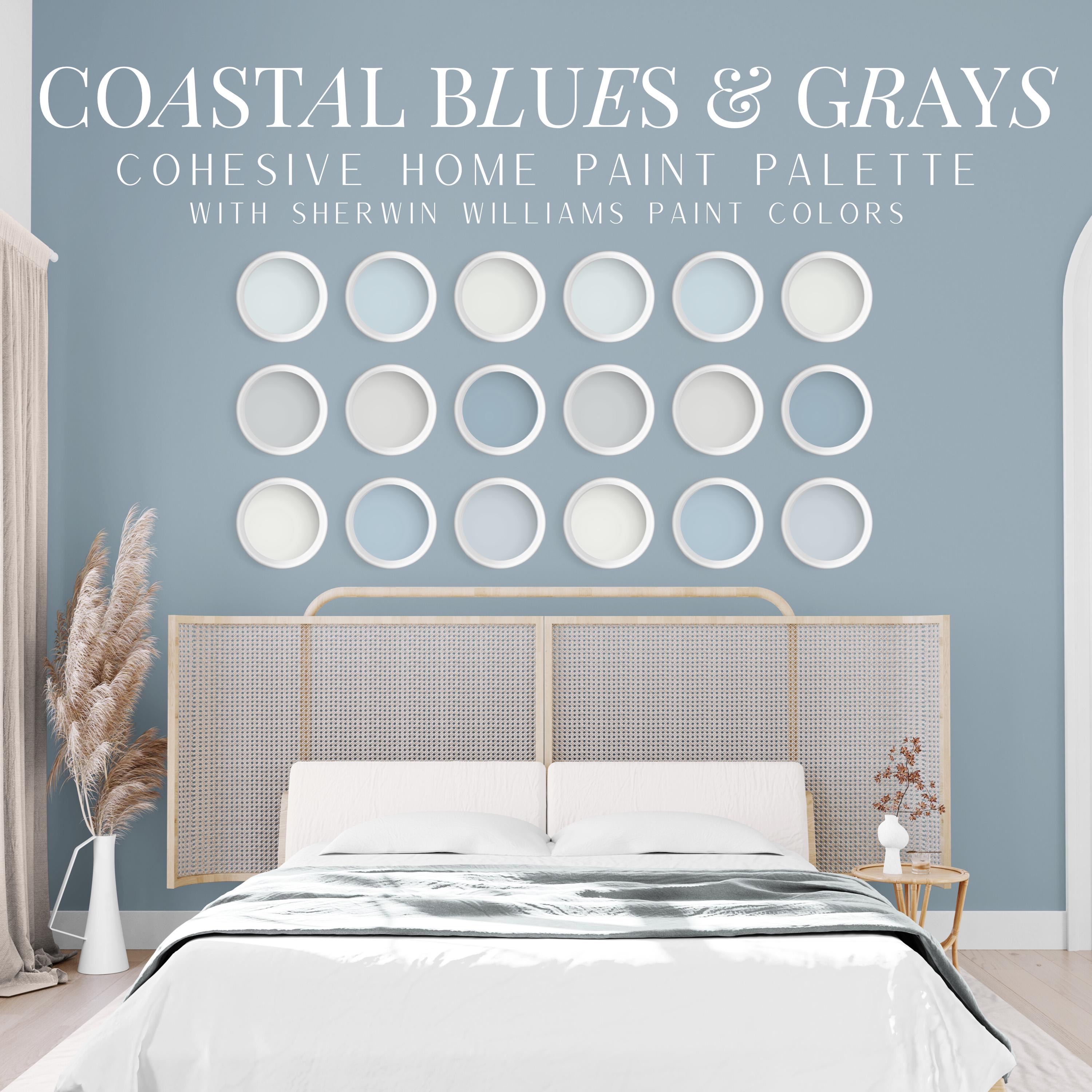 Sherwin Williams Coastal Blues & Grays Paint Palette (digital Download ...
