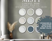 Misty Paint Palette – Sherwin Williams Color Guide – Calm Blue Gray Interior Palette