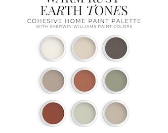 Sherwin Williams Warm Rust Earth Tones Paint Palette (Digital Download)