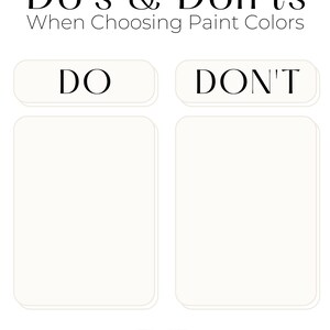 Each listing includes a list of do's and dont's when choosing paint colors for your home. Designer tips to choose the right paint colors for your home. How to choose the right paint colors