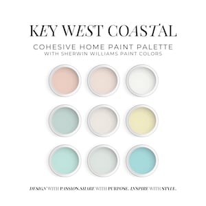 Sherwin Williams Key West Coastal Paint Palette (Digital Download) image 1