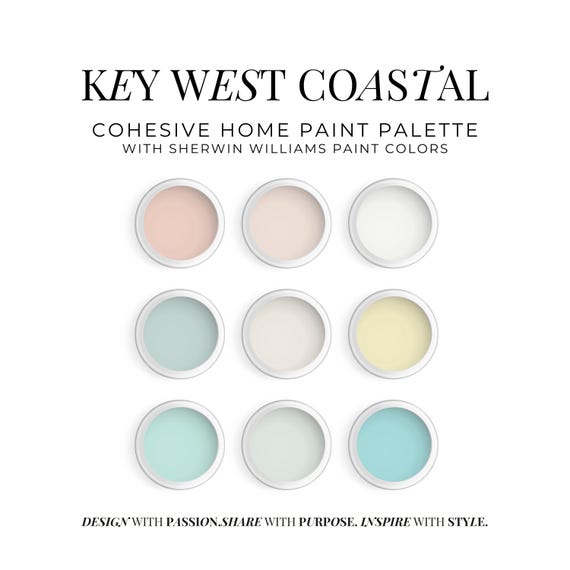 Sherwin Williams Key West Coastal Paint Palette (Digital Download)