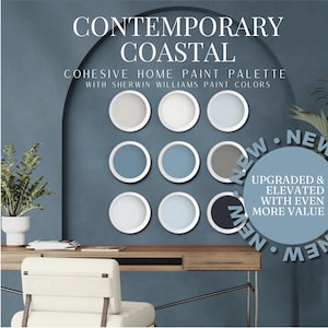 Coastal Whole House Paint Colors – Sherwin Williams Neutral Palette (Digital Download)
