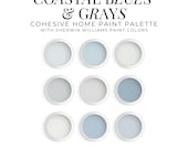 Sherwin Williams Coastal Blues & Grays Paint Palette (Digital Download)