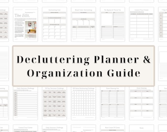 Decluttering Planner PDF, 30 Day Challenge, Home Reset (digital download)