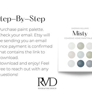 Step-By-Step: purchase paint palette. Check your etsy email. Etsy will be sending you an email once payment is confirmed that contains the link to download. Download and enjoy! Feel free to reach out with any questions!