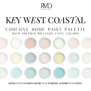 Sherwin Williams Key West Coastal Paint Palette (Digital Download)