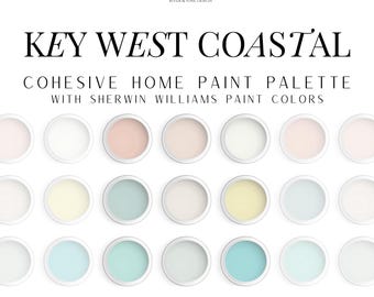 Sherwin Williams Key West Coastal Paint Palette (Digital Download)