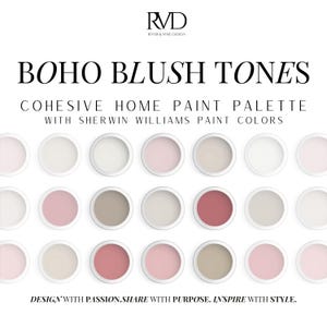 Boho Blush Paint Palette – Whole‑House Sherwin Williams Color Scheme for Interior Design
