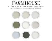Whole Home Sage Green Paint Palette – Home Refresh Color Plan (digital download)