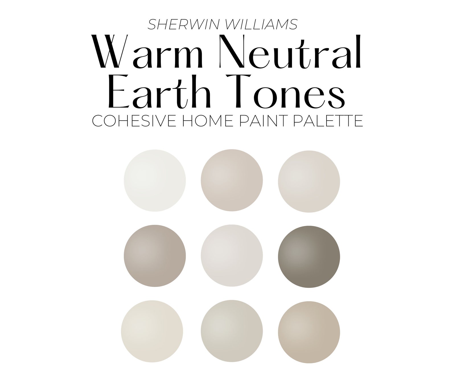Sherwin Williams Warm Neutral Earth Tones Paint Palette Cohesive Whole step-4-create-a-colour-palette-the-concept-wardrobe-neutral-color