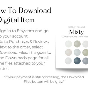 How To Download a Digital Item: Sign in to Etsy.com and go to your account.
Go to Purchases & Reviews
Next to the order, select Download Files. This goes to the Downloads page for all the files attached to your order.