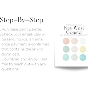 Sherwin Williams Key West Coastal Paint Palette (Digital Download) image 6