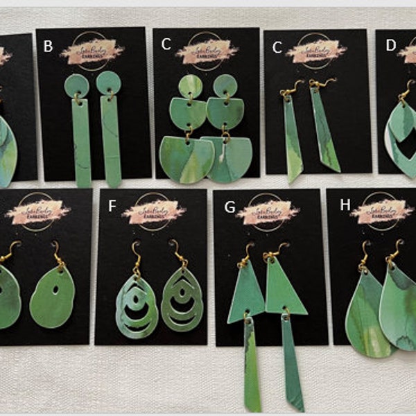 Watercolor Paper Earrings Etsy