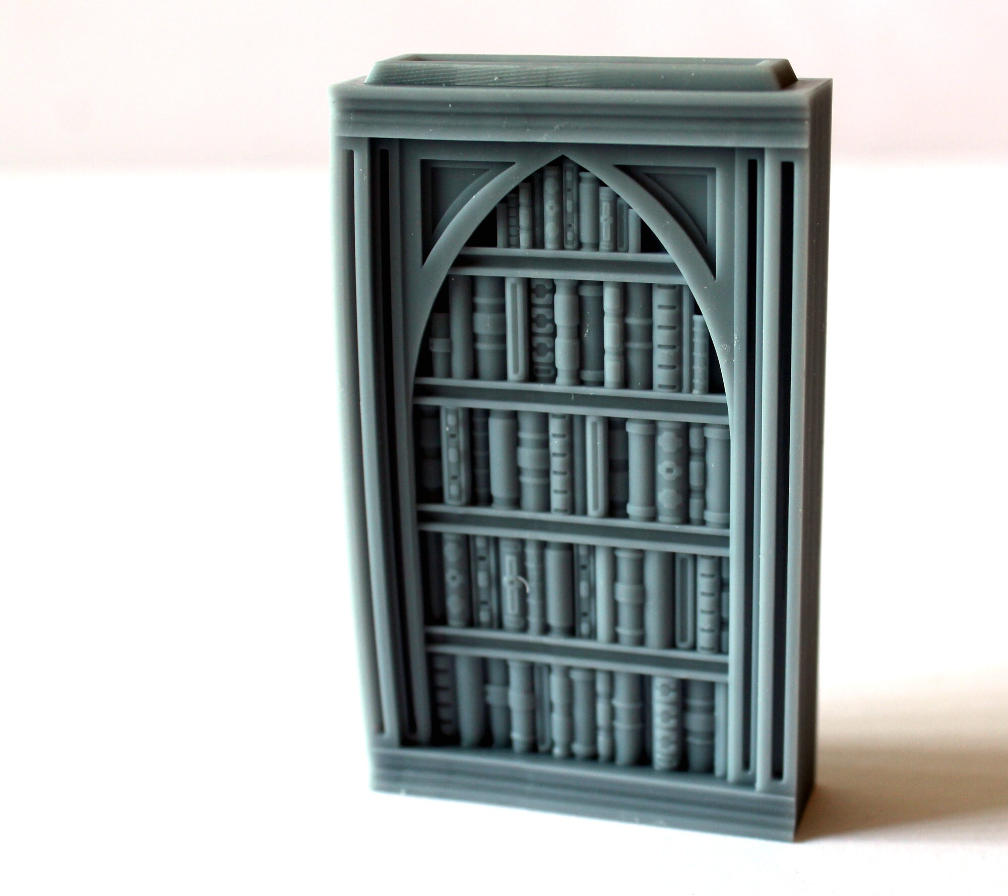 Miniature Bookcase Filled for Tabletop Gaming, Dioramas or Dollhouses