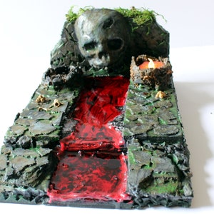 Dungeon blood altar terrain piece for tabletop gaming