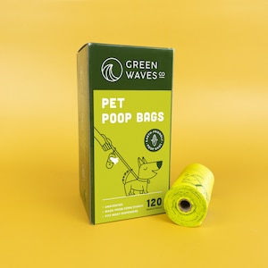 Biodegradable Dog Poop Bag | Cornstarch Poop Bags | Dog Mom Gift | Dog Waste Bags | Leak Proof Pet Poop Bags | Dog Poop Holder