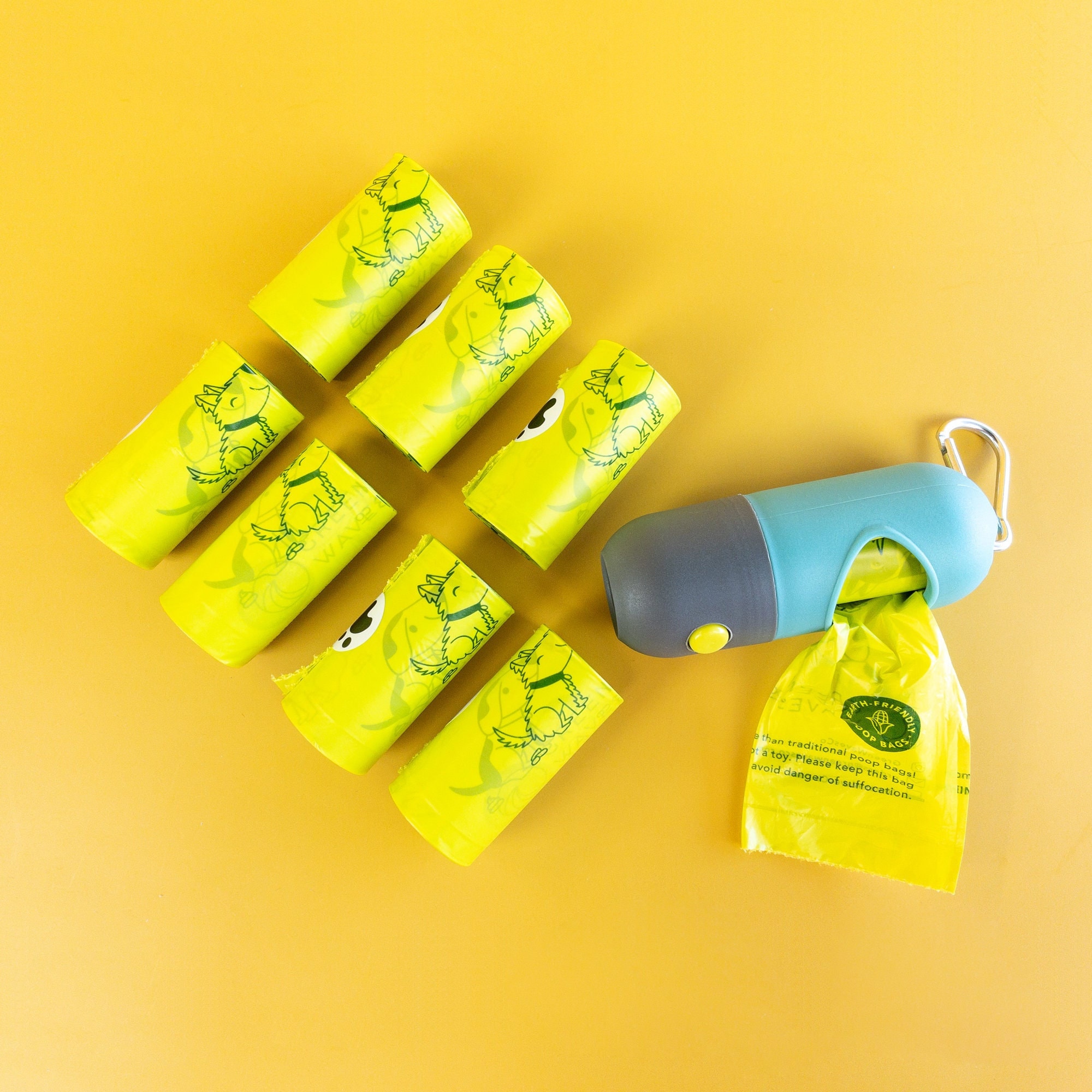 Poop Bags & Poop Bag Holder With LED Flashlight BUNDLE Poop Etsy