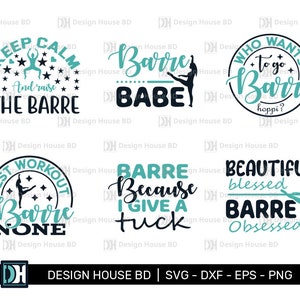 Barre svg, Barre Clipart, Barre Typography, Barre t-shirt Design, Barre Typography Design, Barre Svg Bundle, Dance Workout svg, Gymnastics