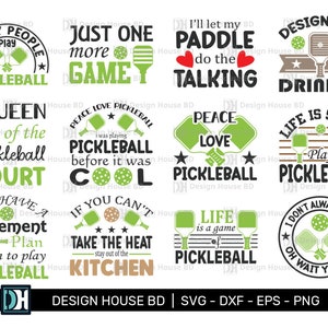 Pickleball SVG, pickleball battement de coeur svg, pickleball SVG Bundle, pickleball fichiers Cricut, couper des fichiers pour les artisans, conception de tshirt pickleball