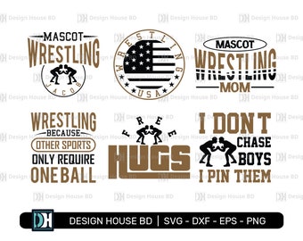 Wrestling Svg Bundle | Wrestling Svg | Wrestling Team | Wrestling Mom Svg | Svg for Cricut | Wrestling Shirt Svg | Eps | Dxf | Png