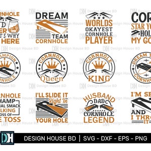 12 quotes Cornhole Bundle, Cornhole SVG, Cornhole game svg, Cornhole Queen, Funny Cornhole Gift, Cornhole Cutting File svg, Png, Eps, Dxf