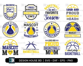 Basketball Bundle Svg, Basketball Svg, Team, Silhouette, Basketball Cricut Files, Cut Files for Crafters, Digital File, Svg, Eps, Png, Dxf