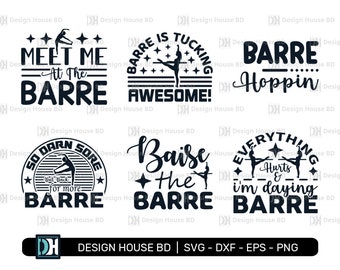 Barre svg, Barre Clipart, Barre Typography, Barre t-shirt Design, Barre Typography Design, Barre Svg Bundle, Dance Workout svg, Gymnastics