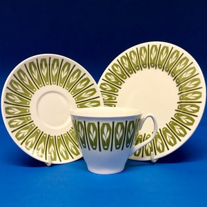 Shelley China mid century modern trio