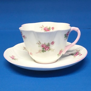 Shelley China Rose Spray Cup & Saucer