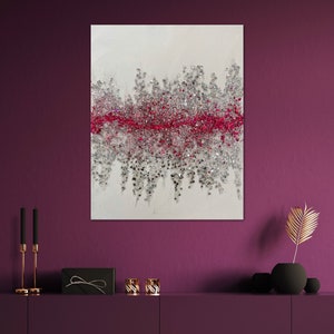Grey and Pink Glam Wall Art