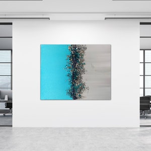 Teal and Grey Glam Wall Decor