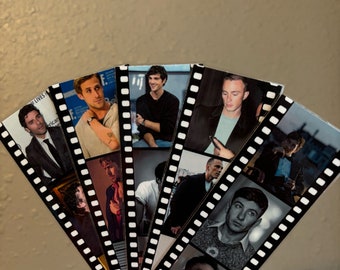 Celebrity Film Strip Bookmarks - Gift for Her - Gift for Readers - Jacob Elordi - Ryan Gosling - Oscar Isaac - Laminated Bookmarks