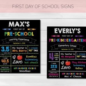 First/Last day of school signs