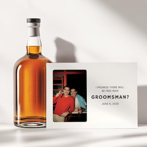 Groomsman Card, Groomsmen & Best Man Proposal, Will You Be My Groomsman, Instant Digital Download, Ready To Print