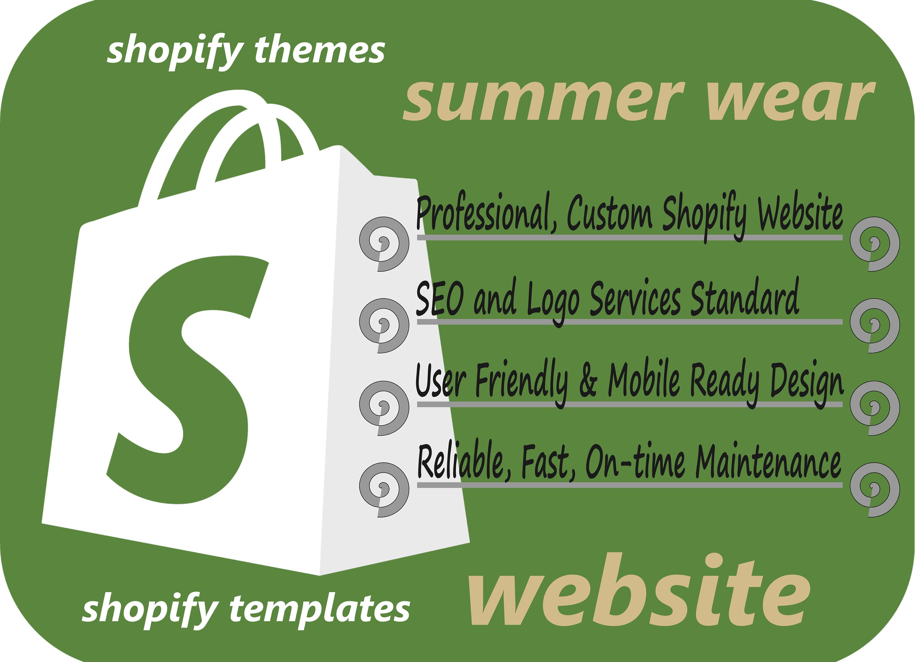 Summer Clothing Shopify Store, Beautifully Designed and Mobile Ready Interface with User Friendly Navigation