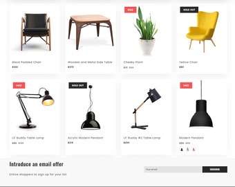 Estate Sale Shopify Website for Home Liquidations, Well Designed User Centered Interface Engineered for Mobile Compatibility
