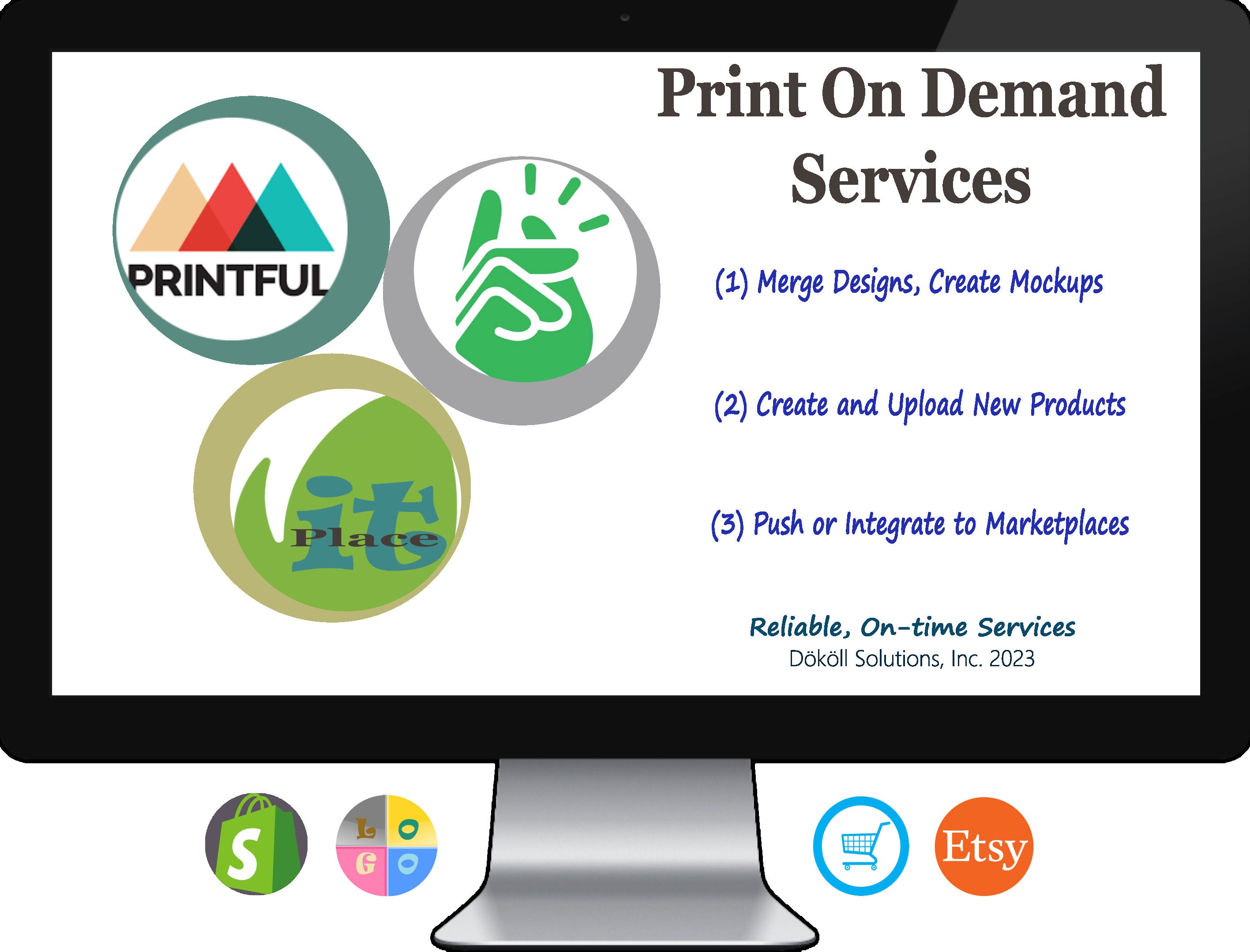 Advanced Print On Demand Shop Services for Printful, Printify and PlaceIt, Get Professional Help to Create POD Mockups and Product Uploads