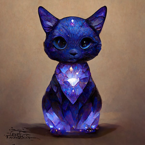 Tanzanite Birthstone Kitty