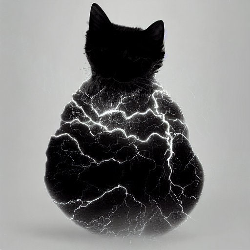 Lightning Kitten - Etsy