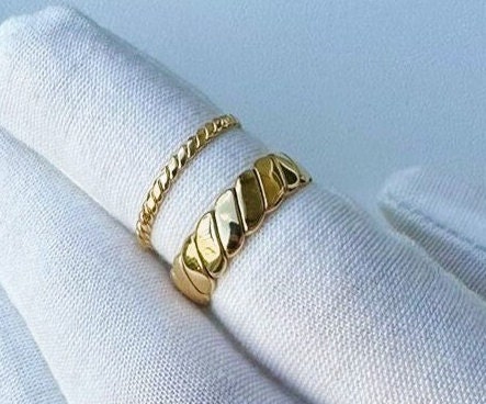 375 Gold Ring - Etsy