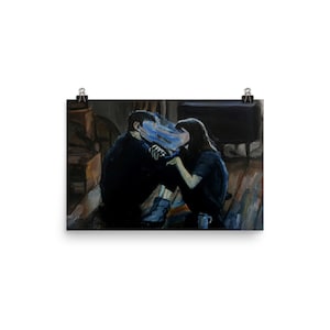 Impresión de pintura acrílica "Estaremos bien" / Impresión de gente normal / Póster / Arte de pared / Impresión de pintura