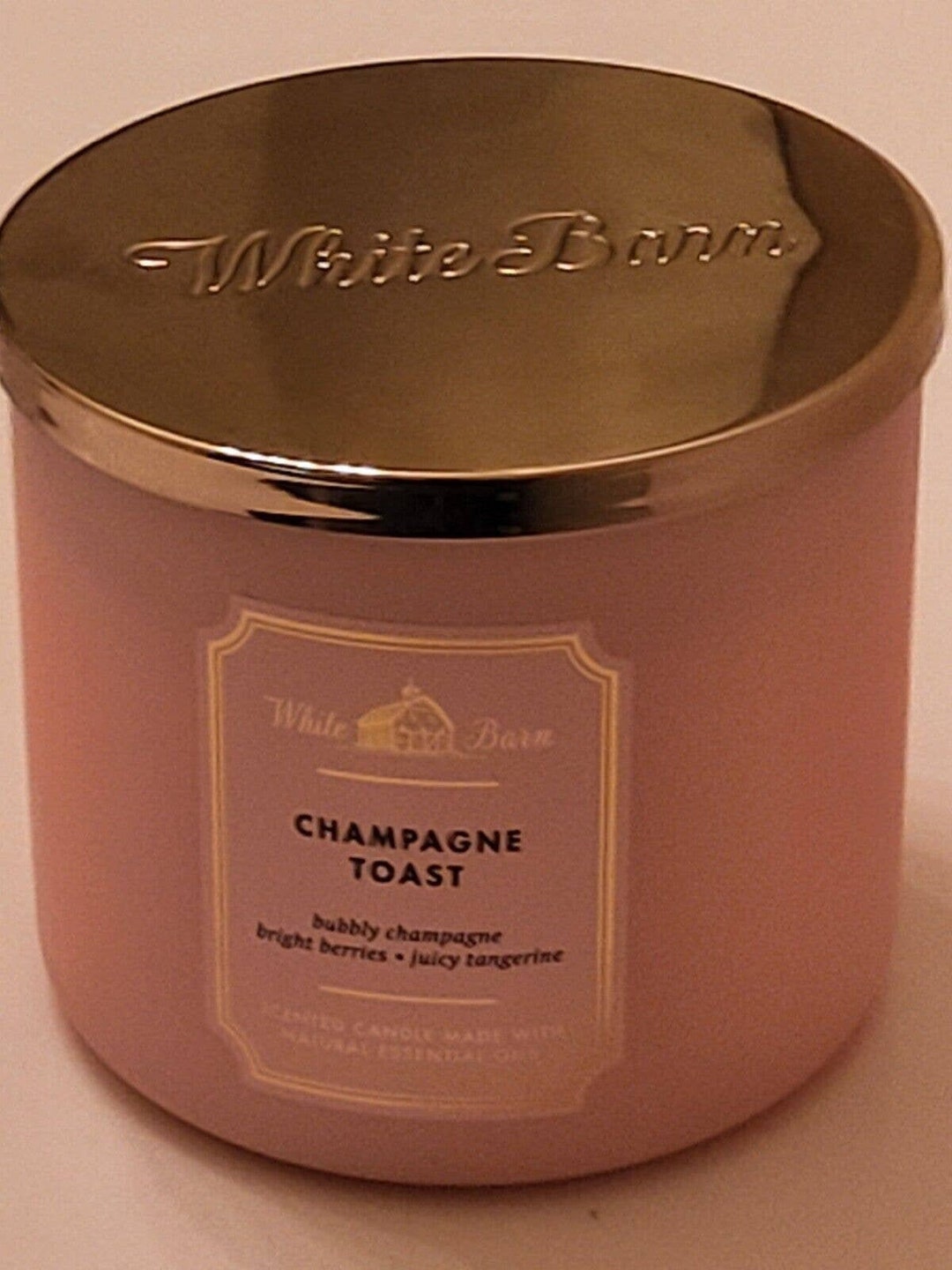 Bath and Body White Barn Champagne Toast 3wick Candle Etsy