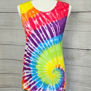 Large Tie-dye Tank Top, Juniors/ Womens