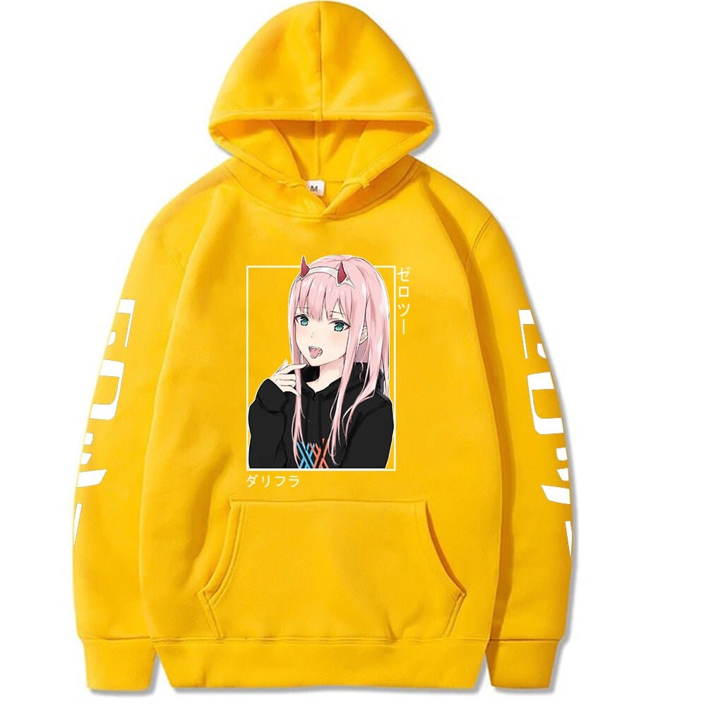 Cute Zero Two Anime Girl Hoodie Darling in the Franxx Etsy Canada