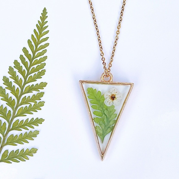 Fern Necklace in Gold main image 0