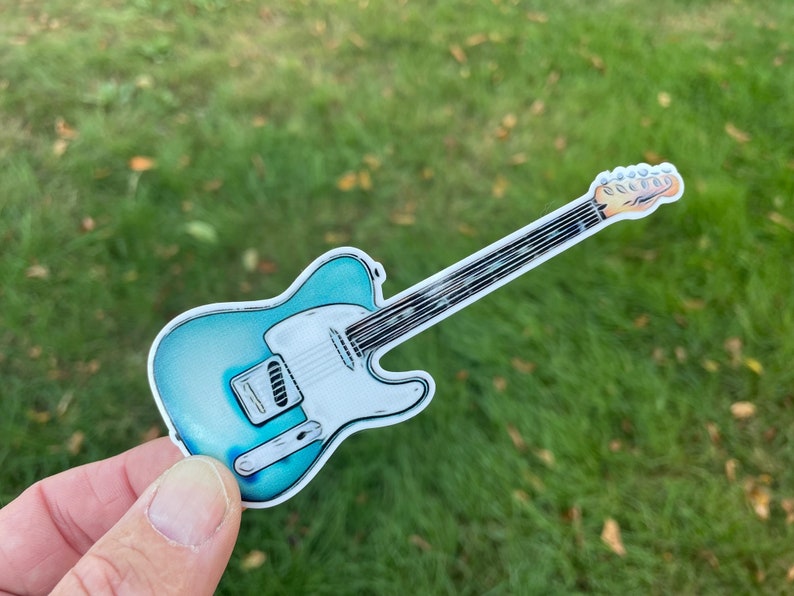 Electric Guitar Sticker, Decal, Telecaster, Fender, Music, Musician Etsy
