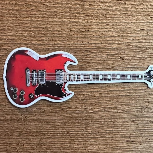 Guitar sticker decal Gibson SG