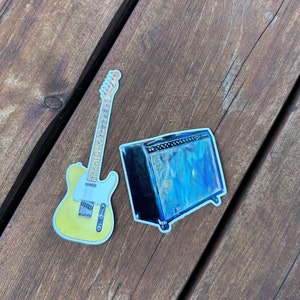 Guitar and amp decal, sticker, gift