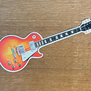 Les Paul guitar, sticker, decal, gift, music
